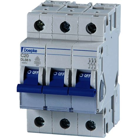 Doepke 09914293 Interruttore magnetotermico 3 poli 16 A 230 V, 400 V