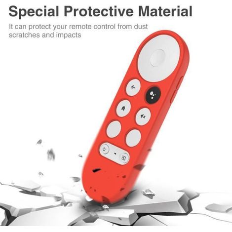 Couleur 4 Housse de protection anti-poussière pour télécommande Chromecast coque en Silicone, housse souple pour télécommande voca (1/4)