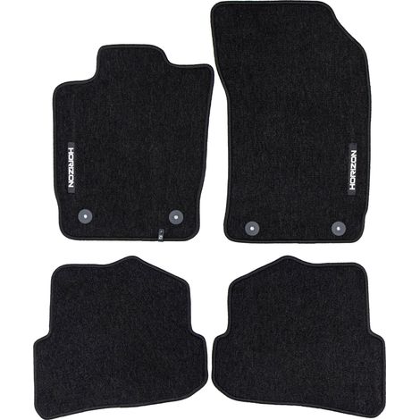 Tapis de Sol de Voiture pour Audi A1 8X 2010-2018 3Portes Velours Noir 4Pcs