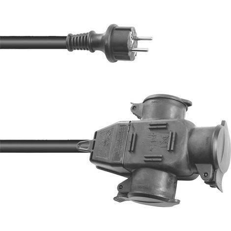 Eurolite 3024701E Alimentazione Prolunga Nero 5 m H07RN-F 3G 2,5 mm² (1/3)