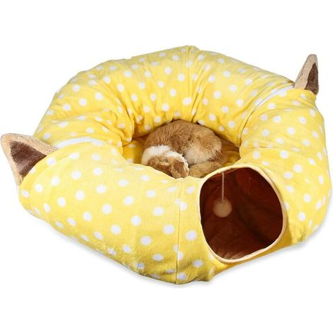 Tunnel pour Chat- Jouets Lits pour Chats- Tubes Tunnels Pliable pour Animaux de Compagnie
