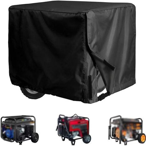 Funda universal para generador fabricada en 420D，impermeable，resistente al sol y al polvo，816161 cm，color negro (1/5)