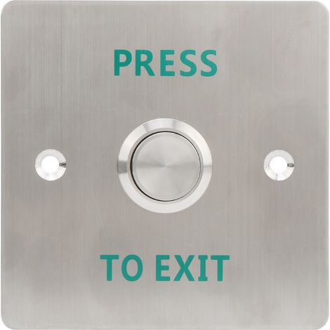 Système de verrouillage de contrôle d'accès avec bouton de déverrouillage de porte de sortie étanche en acier inoxydable