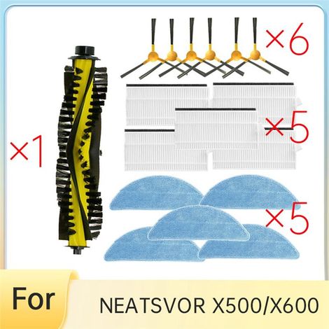 17 Pièces de Rechange pour NEATSVOR X500/X600 Aspirateur Robot à Vidage Automatique (1/2)