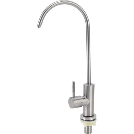 G1/2 Wasserfilter-Armatur aus Edelstahl 304, 360° drehbar, verdickte Wasserfilterung, für Küche und Wohnzimmer (1/5)