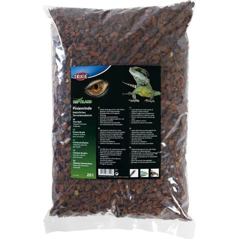 substrat terrarium trixie reptiland écorce de pin 20l