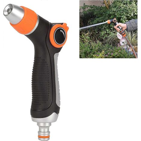 Garden Hose Spray Gun Handheld Sprayer Heavy Duty Metal Brass Head High Pressure Quick Connector Flow Control Adjustable Leak Proof Nozzle,2024 Ping (1/5)