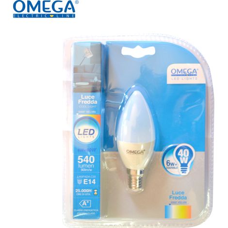 CANDELA LED C37 6W E14 6500K (1/2)