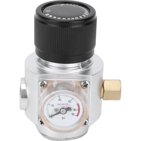 CO2-Regler 0-90 PSI, 3/8-Zoll-Druckminderungsventil aus Edelstahl für Sprudelwasser und selbstgebrautes Bier (1/5)