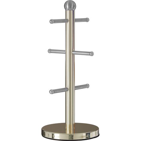 Premier Housewares 6 Cup Gold Finish Mug Tree (1/4)