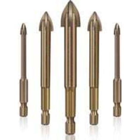 Foret Carrelage Verre Ceramique ,Outil de perçage Universel Efficace,5pcs