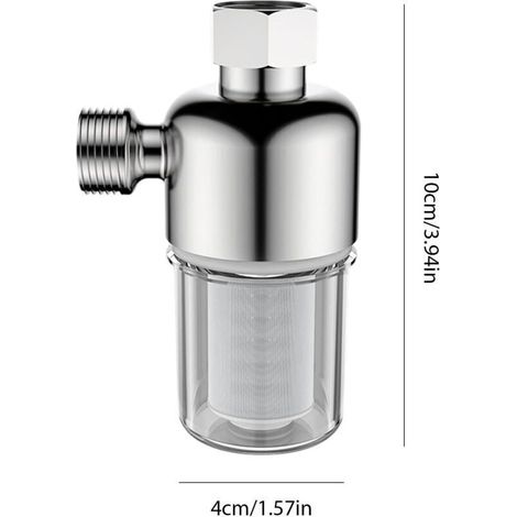 Filtro per lavatrice in acciaio inox, prefiltro multifunzionale per acqua calda, filtro a tenuta stagna per scaldabagno, accessori da cucina riutilizzabili in acciaio inox. (1/4)
