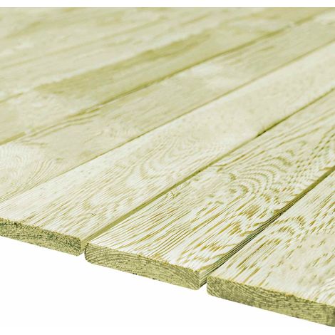 vidaXL Tablón de Decking 12 uds. Verde Impregnado 1,44 m² (1/2)