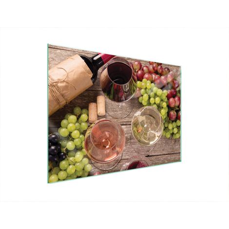 PLACA PROTECTORA DE VIDRIO PARA ESTUFA 70x52 VINO (1/5)