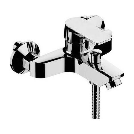 Miscelatore monocomando vasca con accessori linea Vega. Cartuccia diametro 35 mm.(DianFlex) Misura: Cromo