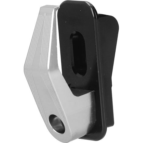 Crochet avant moto, rangement aluminium pour vélos électriques VTT, support suspendu argenté, accessoire robuste (1/5)