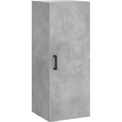 Maison Exclusive - Armario de pared gris hormigón 34,5x34x90 cm (1/5)