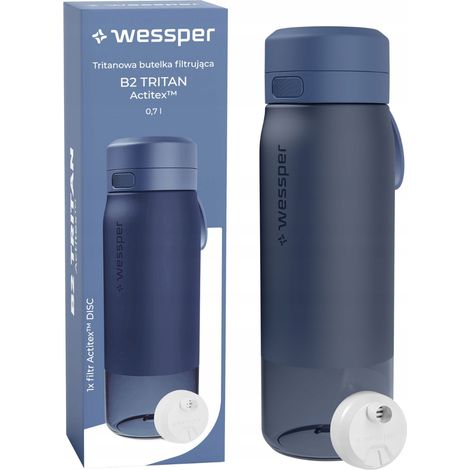 Wessper Tritan-Flasche mit Filter WES273-700-BL blau 700 ml (1/5)