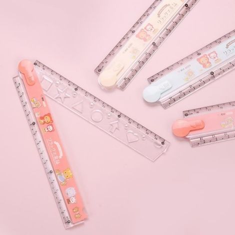 Règles Pliables - 30 cm - Plastique Souple - 3 Couleurs - Non Toxiques (1/4)