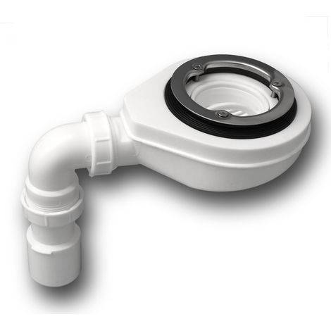 Ablaufgarnitur für Duschwanne Ø 90 mm Siphon inkl. Geruchsstop und Haarsieb Bodenablauf 90°Ablaufbogen DN 40/50mm