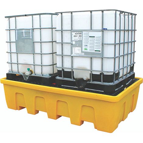 Bac de rétention double emboîtable pour IBC - Jaune - SJ-520-001