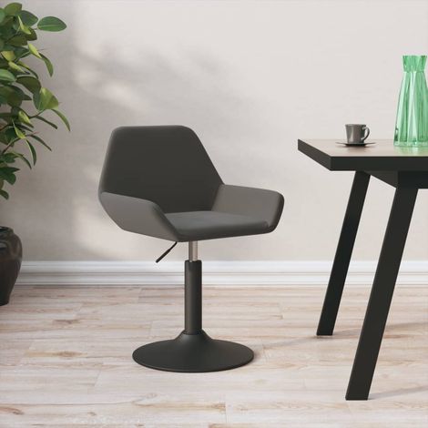 Barhocker Dunkelgrau Samt