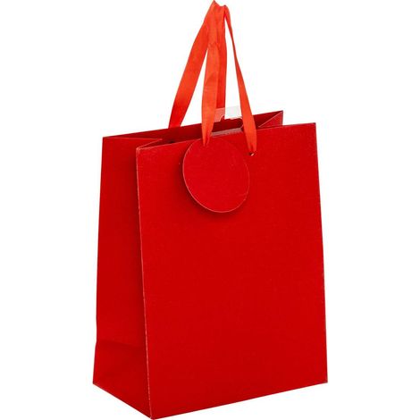 Sacchetto regalo in paillettes, piccolo, rosso - Atmosphera créateur d'intérieur
