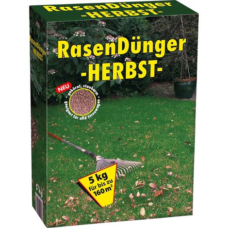 Herbst-Rasendünger 5 kg gekörnt, streuwagenfähig NPK Herbstrasendünger