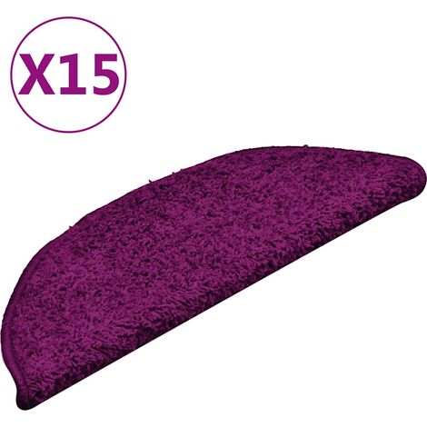 Tapis d'escalier 15 pcs,Marches d'escalier 56 x 17 x 3 cm Rose Demi-rond CFW793941 (1/5)