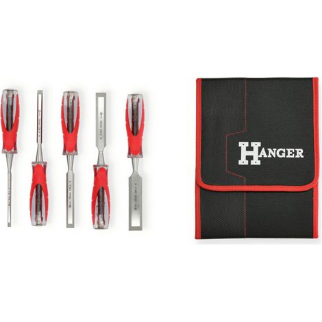 Hanger XPRO Juego de 5 formones para carpintería (1/3)