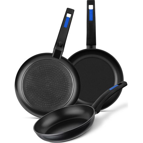 Monix Martin Berasategui  Set di 3 padelle, Alluminio Forgiato, Nero, 26 cm, 3 pezzi (1/4)