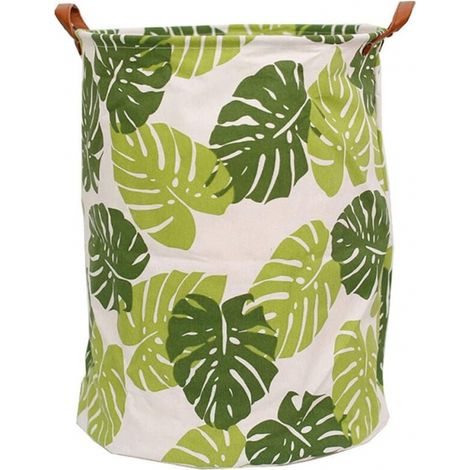 Foldable Laundry Basket Canvas Laundry Hamper with Handles Collapsible Bucket for Storage Bins, for Kids, Clothes (1/5)