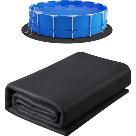 Mophorn Poolunterlage 7,3 m, geeignet für oberirdische Schwimmbecken, strapazierfähige Bodenplane,  Poolmatte aus robustem Geotextilmaterial, erhöht die Haltbarkeit der Poolfolie