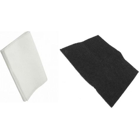 FILTRO PER FRIGGITRICE UNIVERSALE CM 47 x 33 1 FILTRO BIANCO + 1 FILTRO NERO (1/2)