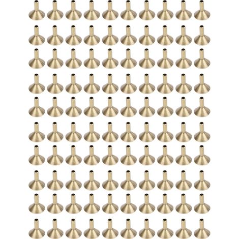 100 pièces Plateau à encens conique en forme d'entonnoir, support en alliage pour bâtonnets d'encens, porte-cônes en métal pour salon de thé (1/5)