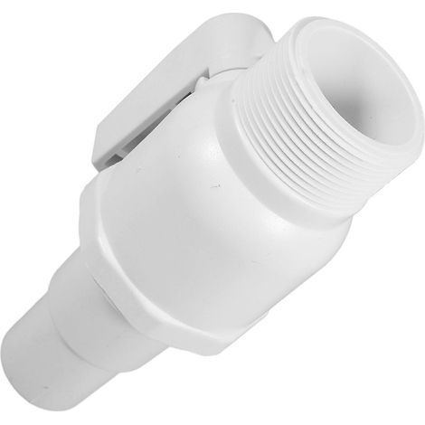 Vanne à bille à deux voies pour écumoire de filtre - Raccord de plomberie de piscine durable et fiable (1/5)