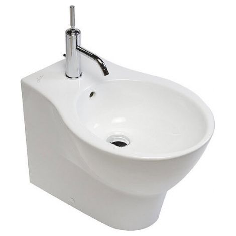Bidet filo muro monoforo bianco lucido - Hatria Nido (1/2)