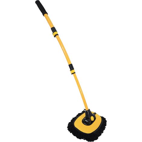 Cepillo para limpieza de coches  Kit de lavado de coches con mango largo y pértiga extensible de 50 a 102 cm, que incluye cepillo de 3 piezas y productos de limpieza. (1/5)