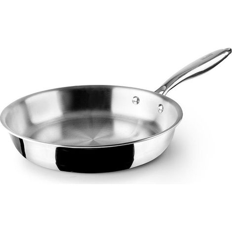 Poêle Triple Natural ø32cm Construction Triple Couche Inox/alu/inox Pour Cuisson Optimale. - Ibili