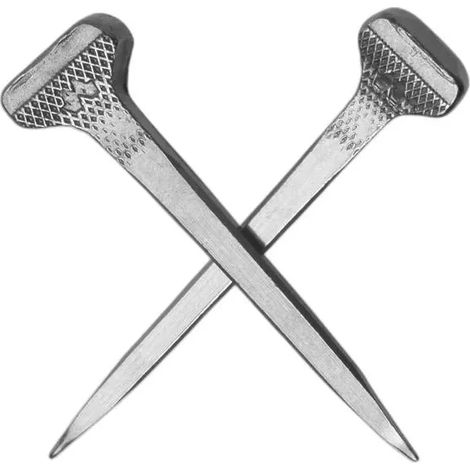 Chiodi Mustad hammer head 250 pezzi argento
