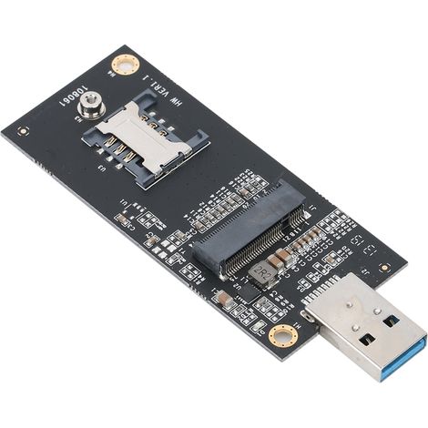 Carte adaptatrice (M.2) KEY B vers USB 3.0 avec emplacement pour carte SIM (1/5)