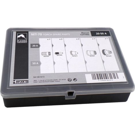 Boîte de Consommables GYS 061613 pour Antorcha Plasma MT-70 (Coupeur 45A) - 20/50A