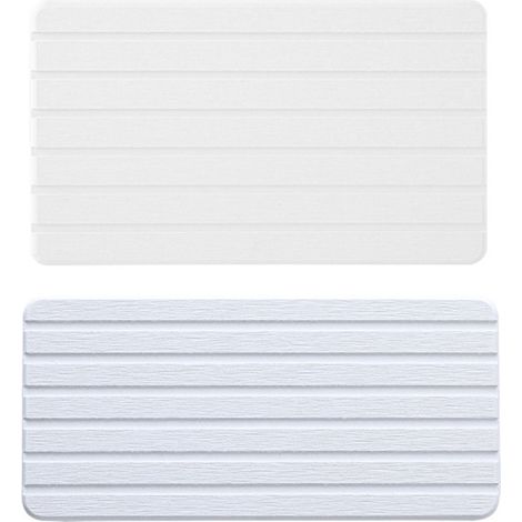 Tapis De Sechage Pour Vaisselle - En Diatomite - Absorbant Et Resistante A La Chaleur - Antiderapant - Pour Comptoir Cuisine - 1 Piece (1/5)