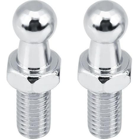 Lot de 2 Rotule De Verin Voiture M8, Goujon à Bille De 8mm Joint à Rotule De Jambe De Force à Gaz 10mm Goujon à Bille Capot Strut Goujon à Bille Goujon à Bille à Gaz Rotule M8 Rotule De Verrin (1/5)