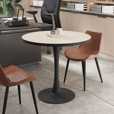Round Dining Table Marble Tulip Kitchen Table Pedestal Mid-century Leisure Table