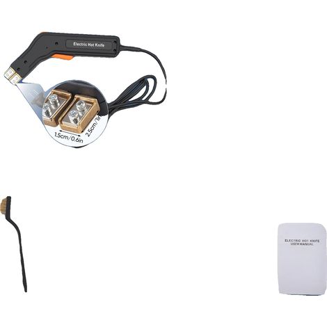 Coltello per intagliare la schiuma, lame professionali, temperatura regolabile, nero (1/2)