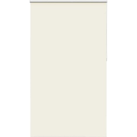 Verdunkelungsrollo Cremeweiß 130x210cm Stoffbreite 126,6cm