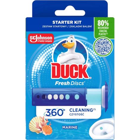 Dischetto di gel per WC Duck Fresh da 36 ml con applicatore Marine