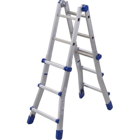 SCALA TELESCOPICA TRASFORMABILE IN ALLUMINIO MARCHETTI EQU33 6+6 FINO A 2,80 MT (1/5)