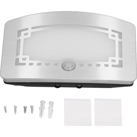 Veilleuse LED à détection de présence, fixation facile, lumière douce, veilleuse automatique pour table de chevet (1/4)